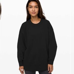 Black lululemon perfectly oversized size 10 crew neck
